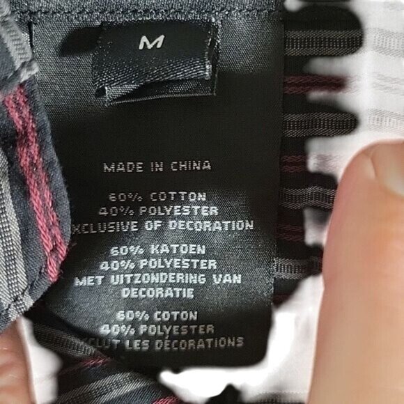 Harley-Davidson Mens Striped Button-Up Short Sleeve Shirt M  Genuine MotorClothe - Picture 4 of 6